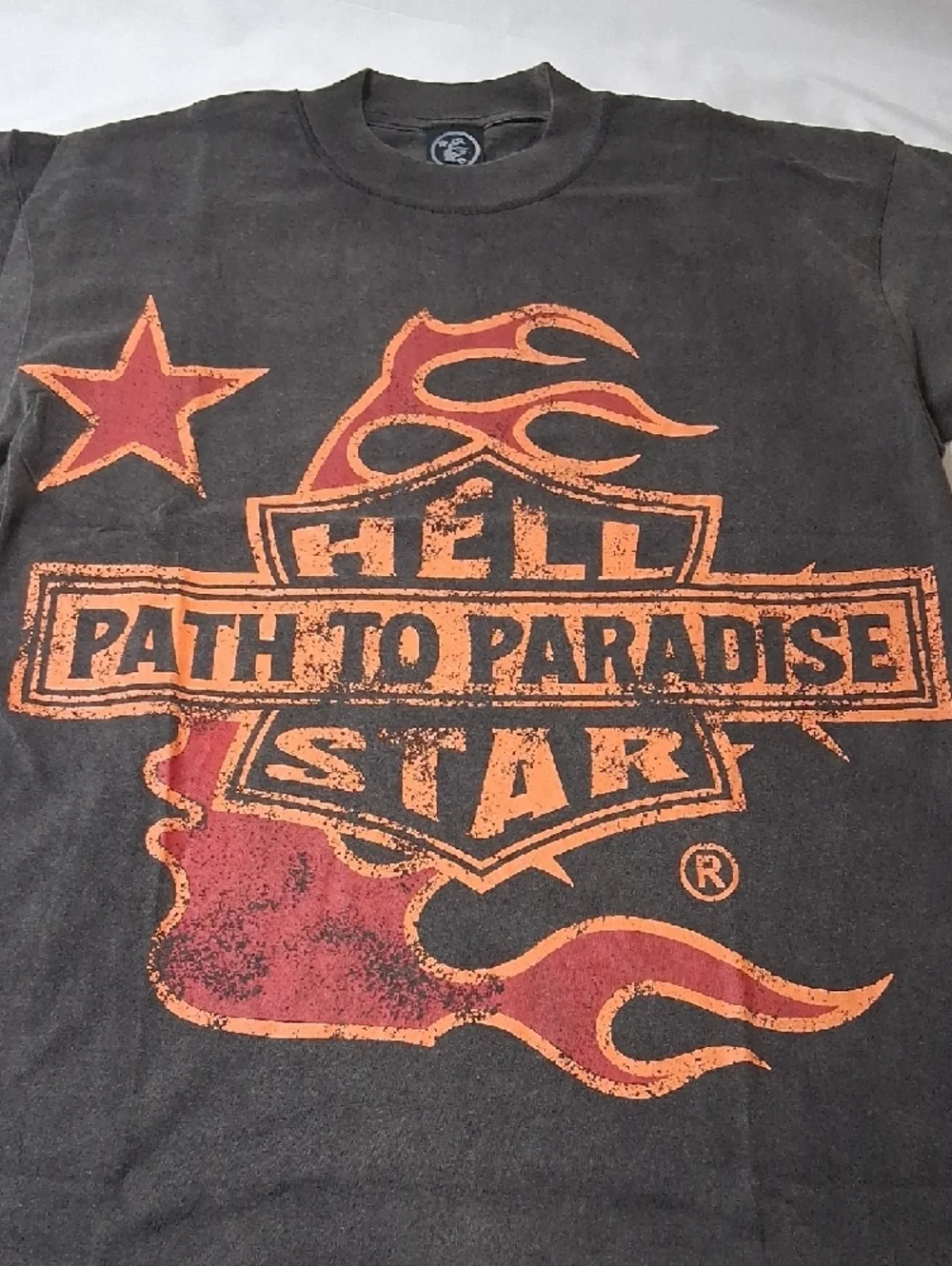Hellstar Path to Paradise Graphic Short Sleeve Tee - Black & Orange